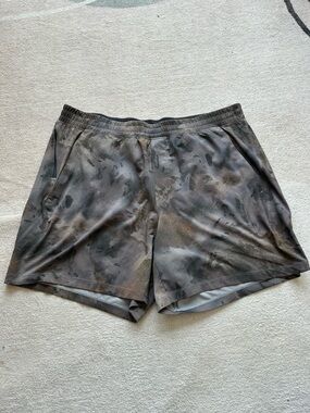 lululemon athletica Gray and Black Training Shorts